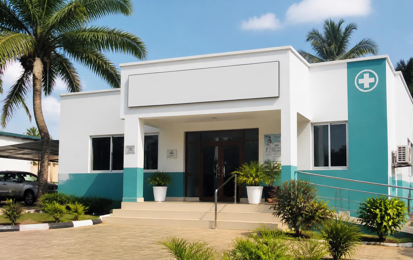 The JJ Polyclinic building in Karatu Town, Arusha Region