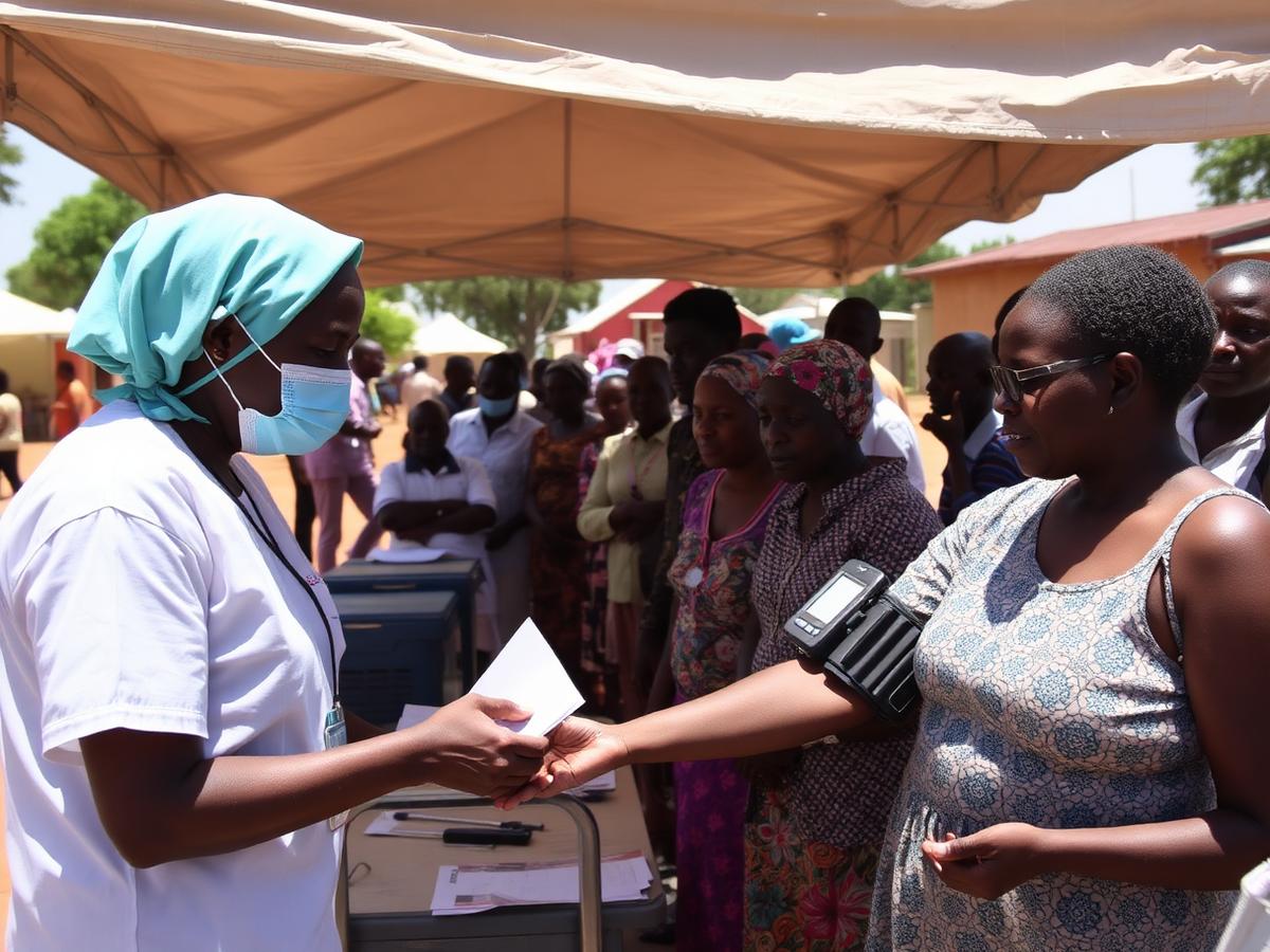 JJ Polyclinic staff running a community health check in Karatu