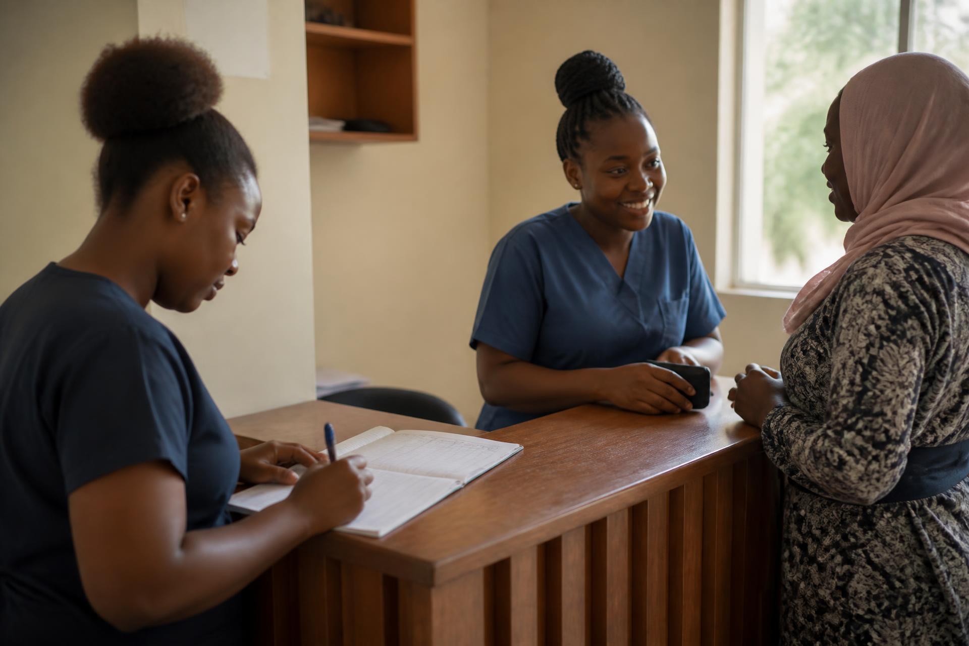 Doctors and nurses ready for a specialist clinic day